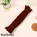 Red brown high-density macaron fuzzy pipe cleaners for DIY crafts and art projects - Approx 100Pcs (High Density) / Brown