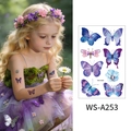 Tatuaggi temporanei a farfalla impermeabili per bambini con motivi floreali - Farfalla WS-A253