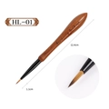 Walnut wood nail art brush HL-01 for drawing and fine lines with macro tip detail - Universal Pen (HL01)