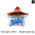 30mm Seven Chakra multi-layered stone in star shape for healing and meditation - 30mm Star