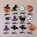 Lot de barrettes d'Halloween avec motifs citrouille fantôme et chauve-souris pour fête - Styles Mixtes (Lot de 12)