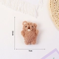 Cute brown plush screaming puppy keychain with 11cm height and 7cm width dimensions - Brown Screaming Cat (No Pendant)