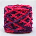 Gomitolo di filato di ciniglia rosa e viola per maglia a mano e progetti fai-da-te - Rosa Rosa Viola