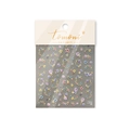 Embossed floral nail art stickers with colorful dried flower designs, model TO-5100 - 5D Embossed Colorful Floral (to5100)