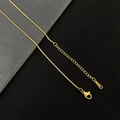 Collana veneziana minimalista in acciaio inossidabile placcato oro 18k con chiusura - Oro Catena Box