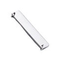 Polished silver stainless steel rectangular connector for DIY jewelry making - Steel