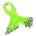 Cordón encerado verde fluorescente para joyería con cierre de langosta y extensión - Verde Fluorescente