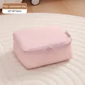 Pink travel underwear organizer bag with double zipper and size 22x18x10cm - Dusty Pink Underwear Bag