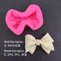 Moule en silicone noeud pour fondant et déco de gâteau avec dimensions - Nœud Simple / Rose