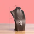 Medium coffee brown necklace display bust mannequin for jewelry 30x19cm size - Coffee [Medium 30cm]