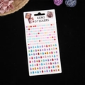 Adesivi gemma colorati con perle rotonde e strass a goccia per viso e unghie - Gocce d'Acqua Colorate