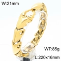 Gold bionic scorpion claw stainless steel bracelet for men in punk aesthetic style - Gold Color (KB189161-KJX)