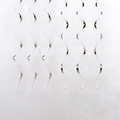 Silver PVC spiral hanging swirls for festive party window decorations and ceiling ornament - Single Swirl 6 Pcs / Silver