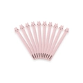 Bridas para cables rosas con animales pack de 10 piezas para organización de cables - Conejo / 10 Piezas / Rosa