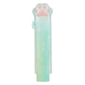 Katzenpfote Radiergummi mit Farbverlauf in Grün-Cyan und Lucky-Muster-Design - Grün