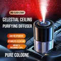 Smart blue car aromatherapy diffuser with cologne scent and starry sky projector effect - Plug-in Starry Sky / Cologne