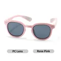 Polarized kids sunglasses in rose pink with grey lenses and non-slip temple pads - PC Lens / Rose Pink