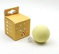Yellow interactive cat toy ball with smart gravity sound and premium wool material - Cricket Sound / Yellow