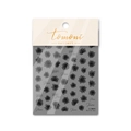 Self-adhesive 5D embossed nail art stickers with black translucent rose flower patterns - Black Rose Style (to1811)