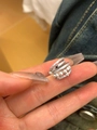 Meerlaagse Ster Parel Stijl / Zilver (Enkel)