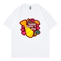 T-shirt homme en coton blanc pour la fête des pères avec imprimé Happy Father's Day - XS / Style 317 / Blanc