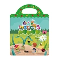 Reusable insect theme sticker book for kids with portable handle and colorful cartoons - Insect World Style