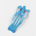Sky blue elephant cartoon BB clip with metal finish for children's hair styling - Dark Blue Elephant