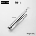Mini 304 stainless steel food tongs for sugar and ice with serrated tips 14.8cm - Thickened Small/304 Stainless Steel