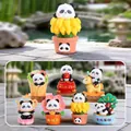 Panda blind box toy set featuring six regular designs and one rare hidden style - -420 Panda Baobao Easy Lucky Box 6 / Full Box Set