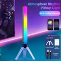RGB sound reactive light bar with tripod stand and mobile app control feature - New Full Screen - Smart Plug-in Bracket