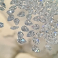 Pear-cut clear zircon nail art crystals with high refraction for manicure designs - Transparent White Waterdrop / 4*6mm