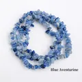 Irregular blue aventurine natural stone beads for DIY jewelry and beaded crafts - Blue Aventurine (Circumference Approx. 80cm)