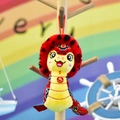 Mascotte peluche 2025 anno del serpente con motivo tradizionale cinese e pendente - Serpente Stile Tradizionale / 10-12cm