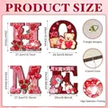 Holzbuchstaben-Set HOME im Valentinstags-Design mit Größenangaben und Aufhängern - Valentinstag Herz Stil (Y24Y51152_Q)