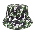Detail of camouflage bucket hat with reinforced stitching on the brim for outdoor wear - M (56-58cm) / Army Green Brown Camouflage (3#)