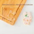 Christmas reindeer acrylic fondant cookie stamp tool for holiday baking decoration - Deer B Stamp (QA0346)