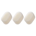 Three multi-functional cream-white sponge brush heads for bottle cleaning tools - Replacement Heads (3 Pcs)