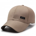 Klassische khakifarbene Baseballkappe aus Twill-Baumwolle mit JFDE-Stoffaufnäher - Verstellbar / Khaki