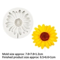 Sunflower silicone mold for fondant cakes and chocolate with size specifications - 17-644 Large / Gray