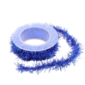 Royal blue metallic tinsel ribbon roll for Christmas gift wrapping and DIY crafts - 3 Meters Long / Blue