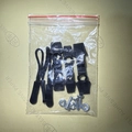 Universal black zipper repair kit with 10 pieces for jackets and backpacks - Zipper Repairer / 3-in-1 Zipper Repair Kits