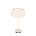 Cloud-shaped wooden standing display board with round base for wedding party decor - Flower Plain Board