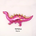 Pink and purple dinosaur foil balloon for birthday party decorations 96x60cm size - Purple Stegosaurus / 96*60cm
