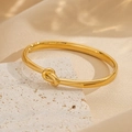 2007 Gold Knotted Rope Bracelet
