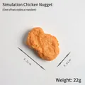 Modello portachiavi nugget di pollo fritto realistico 5,5cm x 3,5cm fondo bianco - Modello Nugget di Pollo (Senza Gancio)