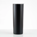 Gobelet isotherme 20oz en acier inoxydable noir avec couvercle clair et fini mat - 20oz / Noir Mat