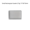 Small rectangular silicone mold for coasters, size 71x50x10mm and 17g weight - J-206 Rectangle 71*50mm