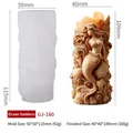 Moule en silicone sirène 3D pour bougies avec textures détaillées de coquillages et océan - Déesse de l'Océan GJ-160