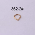 Settum 16G in acciaio inossidabile dorato a goccia con design a V e finitura lucida - Stile Goccia d'Acqua a V (362-2#) / Oro