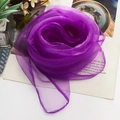 Elegante foulard quadrato in chiffon viola semitrasparente per danza e moda - 6# (Viola) / 60x60cm